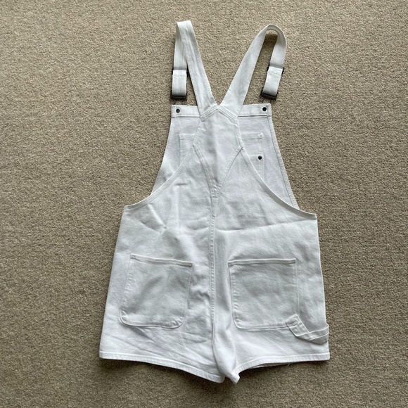 Frame Le Garcon White Short Overalls, M - Picture 6 of 13
